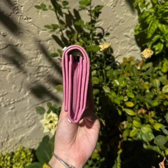 Pink & Brown Coach Monogramed Wallet